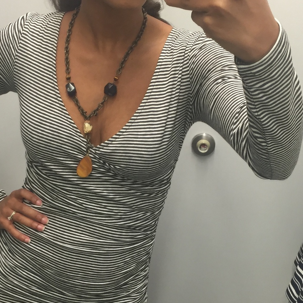Leith fitted long sleeve dress